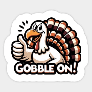 Gobble on Sticker